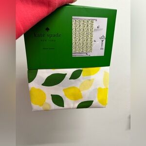 NEW kate spade NEW YORK Shower Curtain Lemon Toss 72 x 72 in Price FIRM!